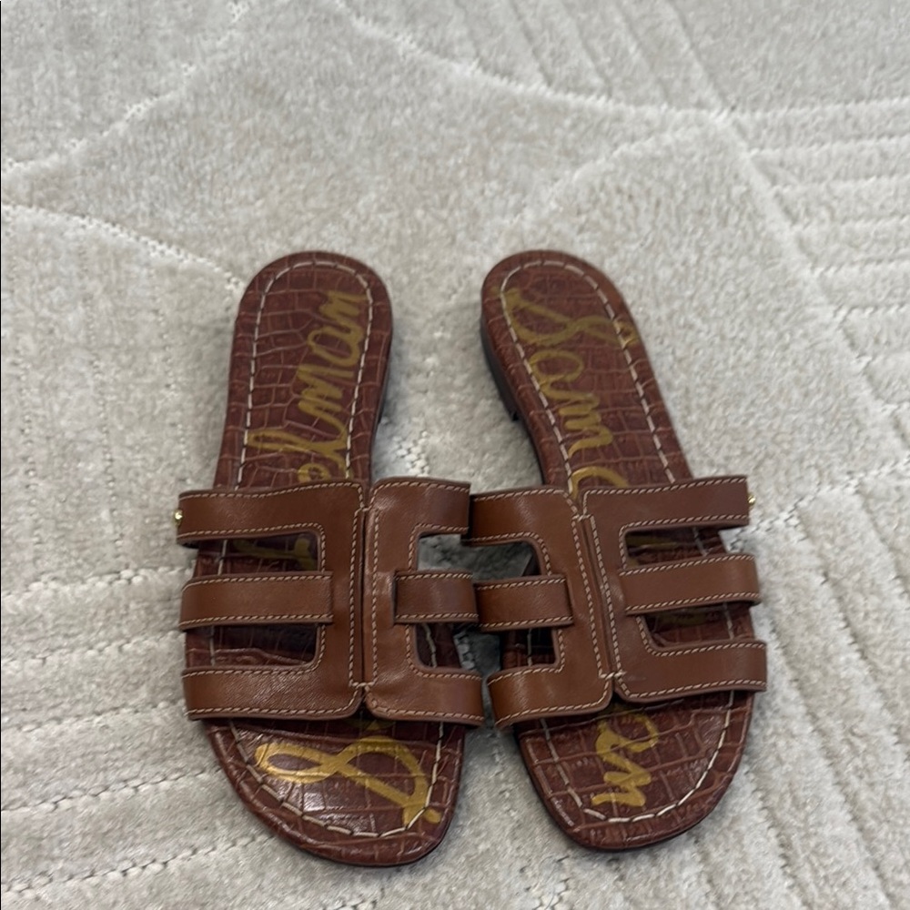 Sam Edelman Brown Slide Sandals